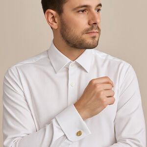 Vintage Gold Tone Oval Cufflinks Classic Formal Retro Menswear